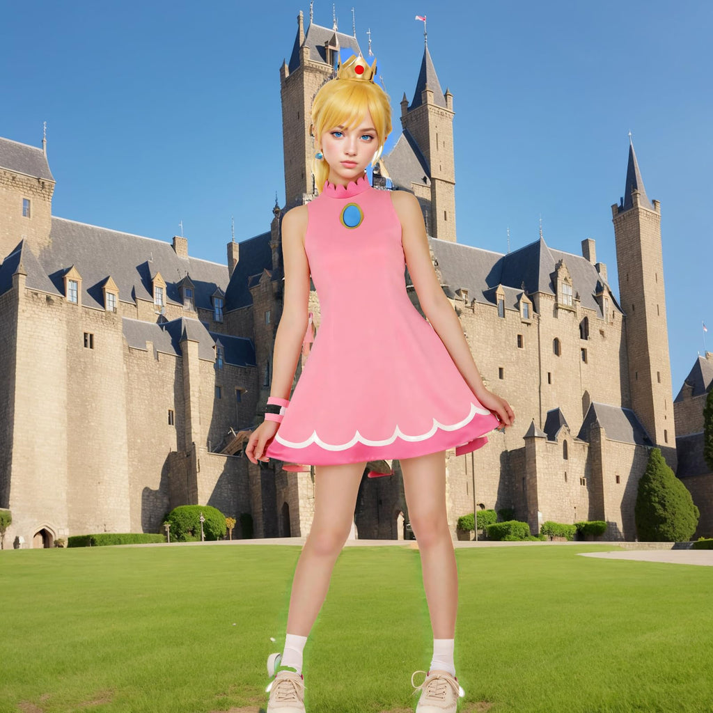 miccostumes Women's Princess Tennis Dress Cosplay Costume with Crown