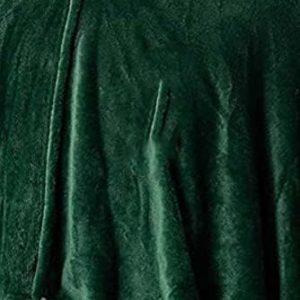 Green Hooded Cape Blanket Cosplay Costume Outfit Hooded Cloak Soft Warm for Adult Men Women