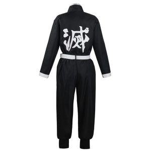 Mens Cosplay Costume Japanese Anime Cosplay Black Team Uniform Kimonos Outfit (-XLarge-, Black)