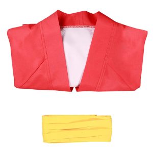 ulesoke Adult Cosplay Costume Anime Kimono Printed Cloak Robe Belt Halloween Outfits for Men Anime Fans Lovers