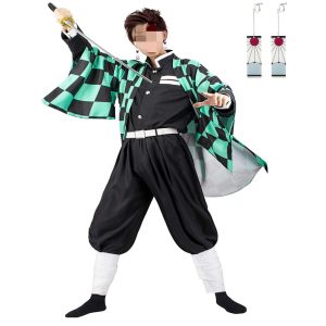 Moalioi Anime Cosplay Costume Kimono Halloween Women Men's Set Accessories