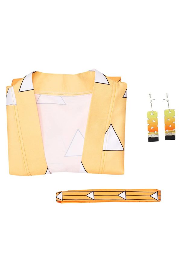 Haydory Agatsuma Zenitsu Cloak Cape Cosplay Costume Zenitsu Cosplay Kimono Cloak BathRobe Cardigan Halloween Suit Men Women… - Image 2