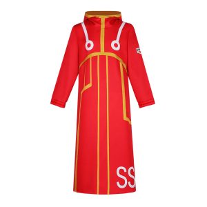 bbganlian Anime Character Egghead Island Luffy Cosplay Costume Outfit Role Play Uniform Full Set Halloween Dress Up Suit (XXXL)