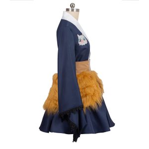 1791's lady Kamado Tanjirou Cosplay Costume Kimono Halloween Party Cosplay Outfit (Hashibira Inosuke, XS)