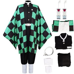 Moalioi Anime Cosplay Costume Kimono Halloween Women Men's Set Accessories