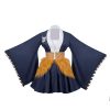 1791's lady Kamado Tanjirou Cosplay Costume Kimono Halloween Party Cosplay Outfit (Hashibira Inosuke, XS)