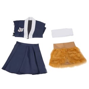 1791's lady Kamado Tanjirou Cosplay Costume Kimono Halloween Party Cosplay Outfit (Hashibira Inosuke, XS)