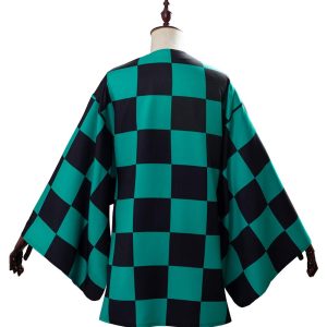 Adult Tanjirou Robes Kimetsu Cosplay Costume Kimono Cape Men Women Cardigan Top Jacket for Halloween