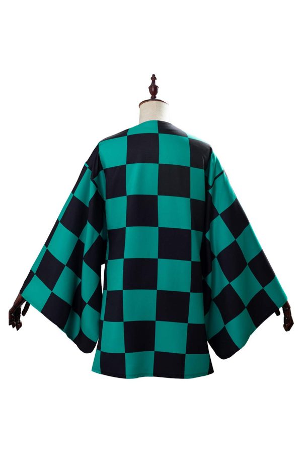 Adult Tanjirou Robes Kimetsu Cosplay Costume Kimono Cape Men Women Cardigan Top Jacket for Halloween - Image 5