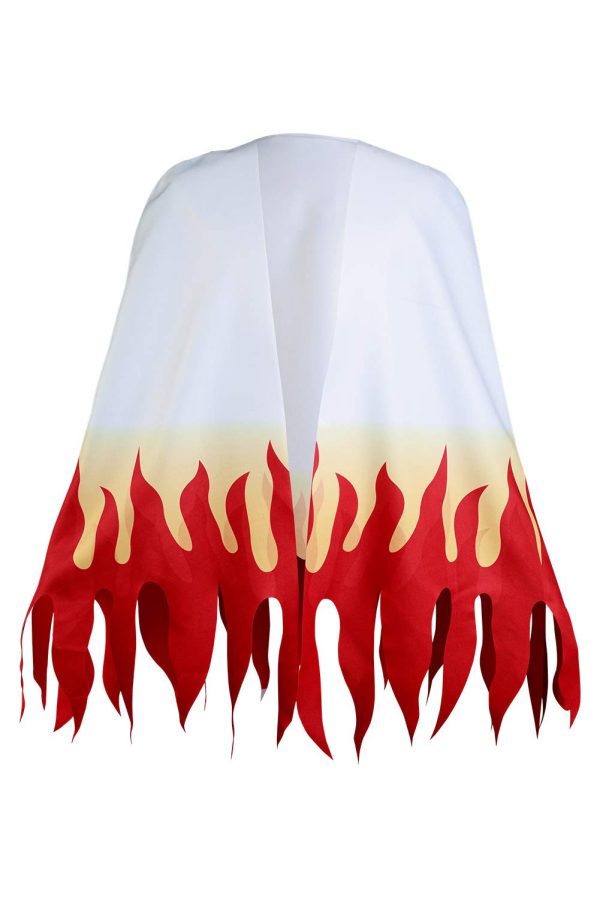 IOONCHI Adult Rengoku Robe Kimetsu Cosplay Costume Kimono Cape Kyoujurou Cloak Halloween Suit