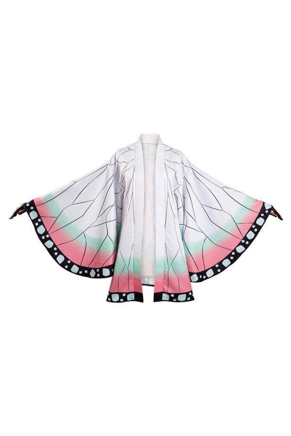Haydory Womens Kochou Shinobu Cosplay Shinobu Kimono Cloak Cape Costume Fancy Dress Halloween suit for Adult Women Girl…