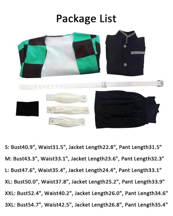 CR ROLECOS Tanjirou Kamado Cosplay Costume for Tanjiro Cosplay Kimono Outfit Uniform Suit Halloween M - Image 3