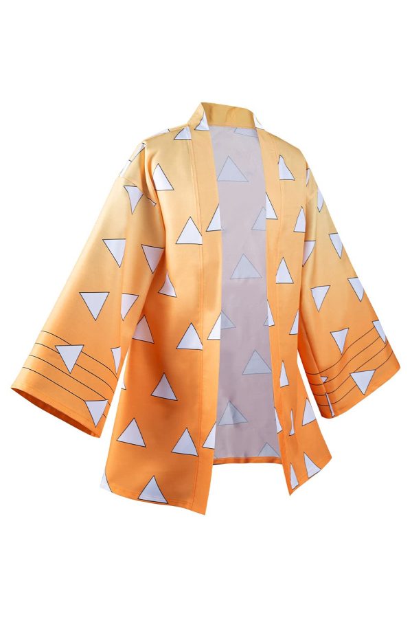 Haydory Agatsuma Zenitsu Cloak Cape Cosplay Costume Zenitsu Cosplay Kimono Cloak BathRobe Cardigan Halloween Suit Men Women… - Image 5