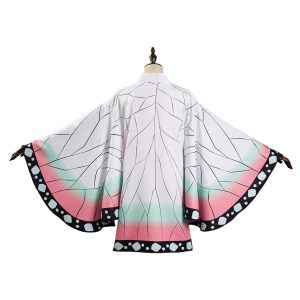 Haydory Womens Kochou Shinobu Cosplay Shinobu Kimono Cloak Cape Costume Fancy Dress Halloween suit for Adult Women Girl…