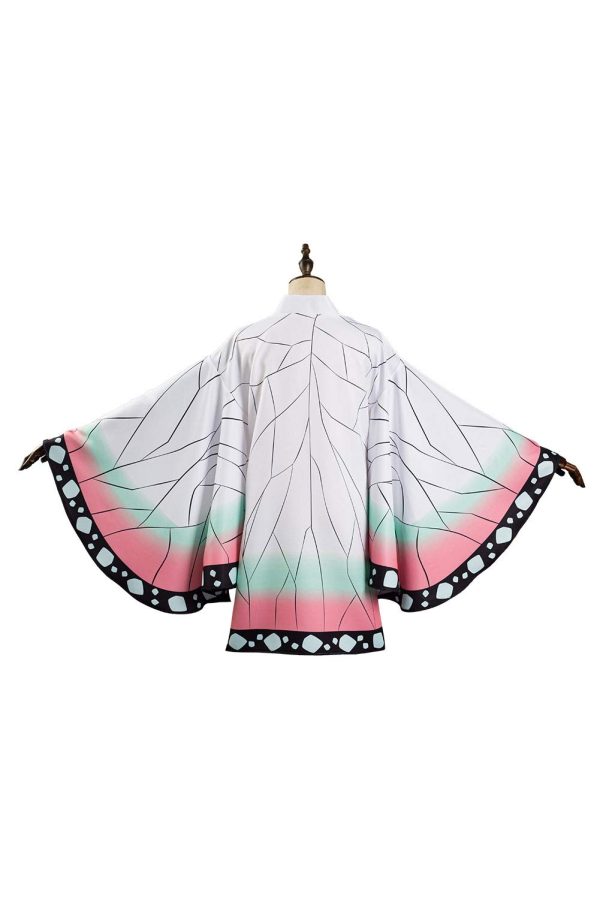 Haydory Womens Kochou Shinobu Cosplay Shinobu Kimono Cloak Cape Costume Fancy Dress Halloween suit for Adult Women Girl… - Image 5