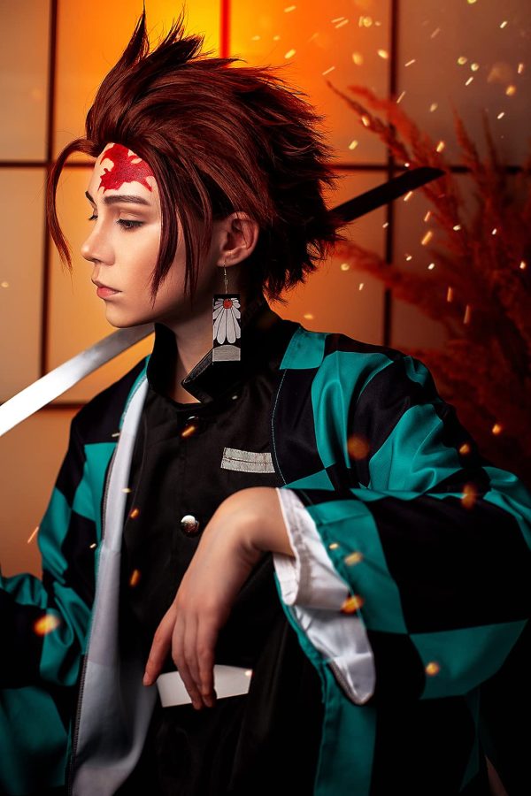 CR ROLECOS Tanjirou Kamado Cosplay Costume for Tanjiro Cosplay Kimono Outfit Uniform Suit Halloween M - Image 5