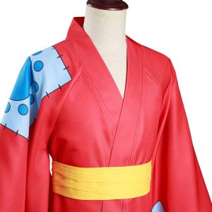 ulesoke Adult Cosplay Costume Anime Kimono Printed Cloak Robe Belt Halloween Outfits for Men Anime Fans Lovers