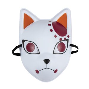 Demon Slayer Tanjiro Fox Warding Mask, Official Demon Slayer Costume Accessory, One Size