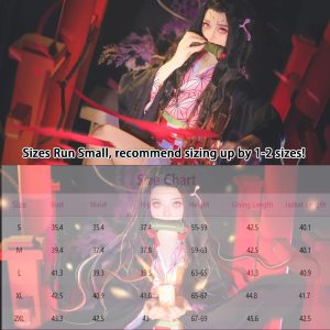 IOPBOT Kimonos Cosplay Costumes Adult Women Girls Anime Japanese Kimono Robe Halloween Outfit with Accessories (L,PINK)