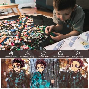 Demon Slayer Swords Building Set, 40in Kamado Tanjiro Sword Building Block with Scabbard and Stand, Anime Sword Toy Building Set Katana Demon Slayer Gift Toys for Ages 8-13, 759 Pcs