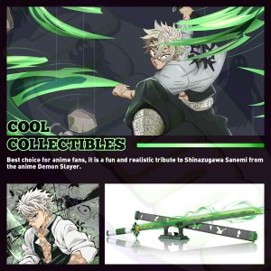 Jorumo Swords Building Sets for Adults and Kids, 39in Shinazugawa Sanemi Sword Building Block with Scabbard and Stand, Anime Building Toy Katana Gift, 788 Pcs