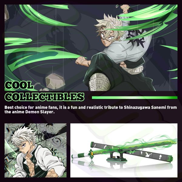 Jorumo Swords Building Sets for Adults and Kids, 39in Shinazugawa Sanemi Sword Building Block with Scabbard and Stand, Anime Building Toy Katana Gift, 788 Pcs - Image 4