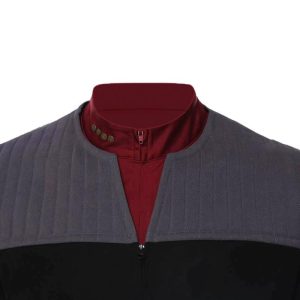 aiweran Star Picard Costume Men's Suit Jacket with Inner Shirt Nemesis Uniform Costume (Black, XL), X-Large