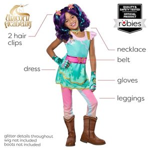 Rubies Unicorn Academy: Ava Banji Costume for Kids, Girl's Small