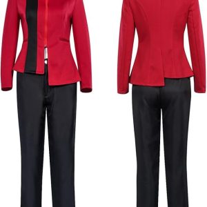 aiweran Star Series Discovery Costume Command Uniform Adult Jacket Pants Full Set for Mens Womens (Male, X-Large)