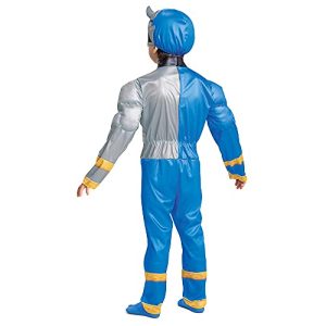 Disguise Blue Power Ranger Costume for Toddlers, Official Power Rangers Dino Fury Outfit with Mask Multicolored, Medium (3T-4T)