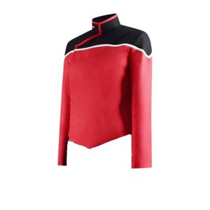 Adult Star Series Costume Shirt Mens Lower Decks Uniform Shirt Top Jacket (Red, X-Large)