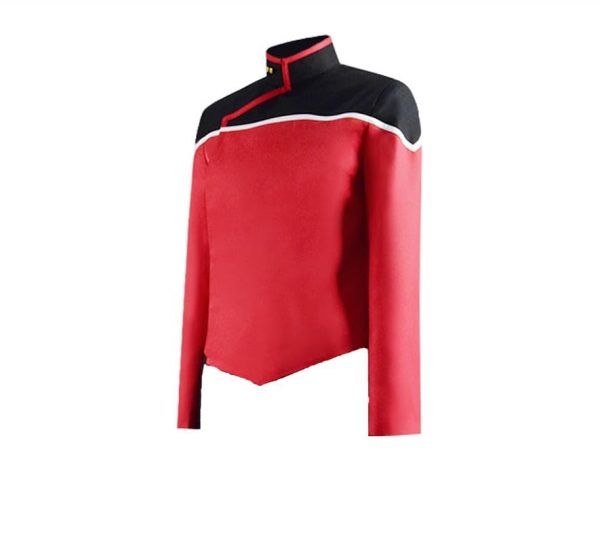 Adult Star Series Costume Shirt Mens Lower Decks Uniform Shirt Top Jacket (Red, X-Large) - Image 5