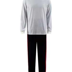 Adult Mens Red Khan Starfleet Costume James Doohan George Takei Starfleet Cosplay Uniform (Red, XL)