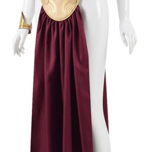 Adult Princess Leia Slave Cosplay Costume Bikini Carnival Outfit Dress Gold Bra Skirt Halloween Costume for Women (Gold, X-Small)