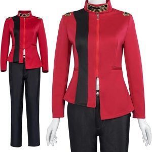aiweran Star Series Discovery Costume Command Uniform Adult Jacket Pants Full Set for Mens Womens (Male, X-Large)
