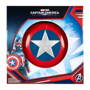 MARVEL Captain America Official Dress Up Trunk Set - Seven-Piece Set with Costume Top, Mask, Wings, Gloves, and Shield - Size S (4-7)