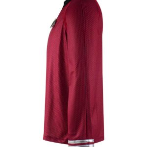 Adult Star Series Kirk/Scotty/Spock Costume Men's Spaceship Captain Officer Kirk/Scotty/Spock Cosplay Uniform Shirt (Red, X-Large)