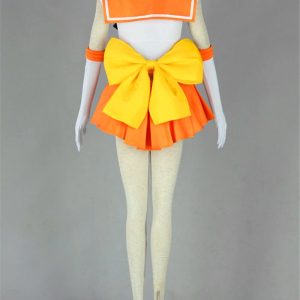 GDXMCCOS US size Anime Venus Cosplay Costume Women Halloween Orange skirt suit (Large)