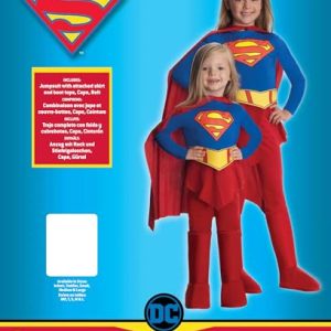 DC Comics Superheroes: Supergirl Costume for Kids by Rubies, Girl's Small