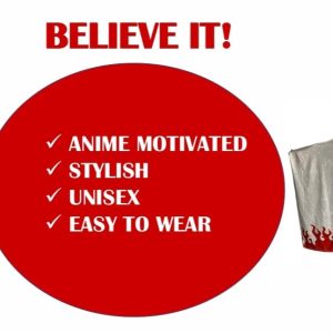 Generic Anime Blanket Hoodie, Warm, Super Soft and Cozy for Men and Women, White & Red