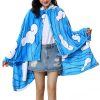 Juejuezi Hooded Wearable Blanket Hoodie Throw Blanket Cloak Cosplay Costume Shawl Wrap Nap Quilt 160x100 cm/63x40in(Blue,One Size)