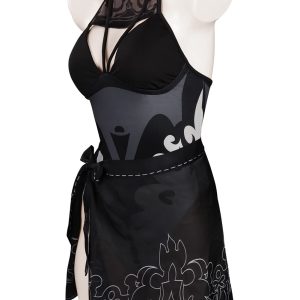 Alleyon 2B Cosplay Costume Swimsuit Anime Bikini No.2 Type B Dress Bathing Suit