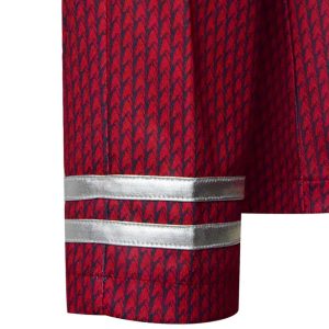 Adult Star Series Kirk/Scotty/Spock Costume Men's Spaceship Captain Officer Kirk/Scotty/Spock Cosplay Uniform Shirt (Red, X-Large)
