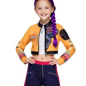 ACLGCSU Singer Costume for Girls, POP Group Costume for Kids, Halloween Stage Star Cosplay Dress Up