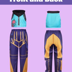 ACLGCSU Costume for Kids, Pop Singer Group Costume for girl, Star Stage Cosplay Party Halloween for 3-10 Years Dress Up