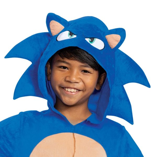 Sonic the Hedgehog Costume, Official Sonic Movie 2 Costume and Headpiece, Kids Size Small (4-6) - Image 5
