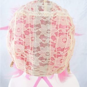 COSPLAZA Cosplay Wigs Pretty Pink Styled Anime Halloween Hair with Clip On Ponytails
