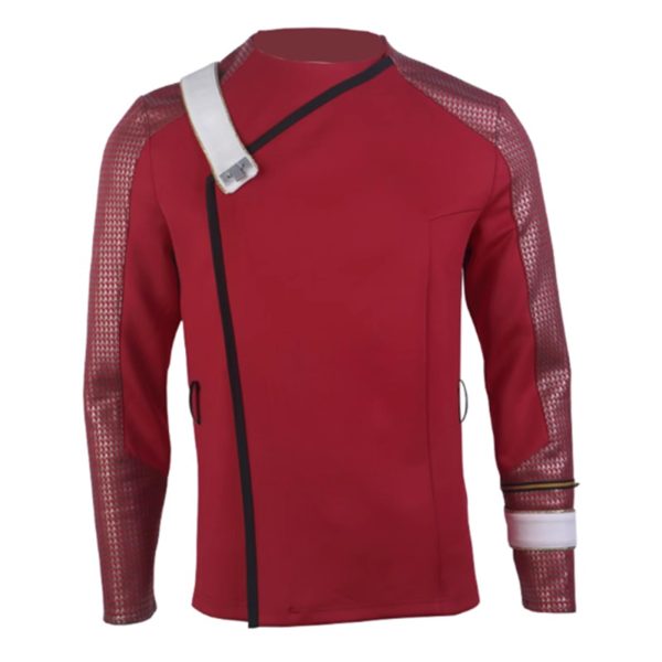 aiweran Star Series Wrath of Khan Costume Starfleet Full Set Adult Halloween Cosplay Uniform (Red, X-Large)