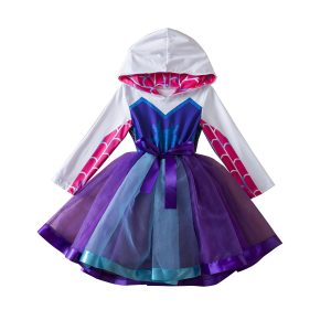 Ruikajia Tutu Costume for Girls Spider Dress Girls Cosplay Dresses (White, 3 Years)