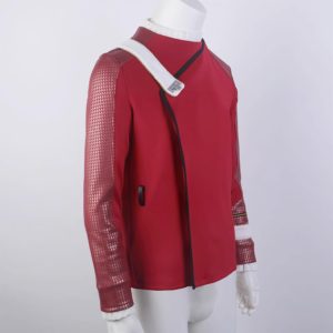 aiweran Star Series Wrath of Khan Costume Starfleet Full Set Adult Halloween Cosplay Uniform (Red, X-Large)